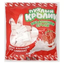 Маршмеллоу "Пухлый кролик" клубника со сливками, 85 г