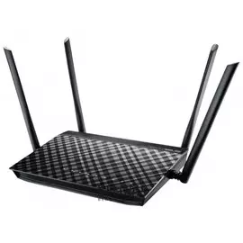 Маршрутизатор ASUS RT-AC1200, USB2.0, 5x100 Мбит, Wi-Fi 2,4+5 ГГц 802.11ac, 300+867 Мб