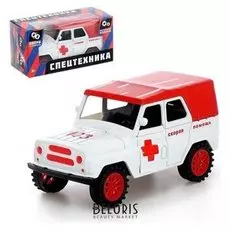 Машина инерционная «Джип Скорая помощь»