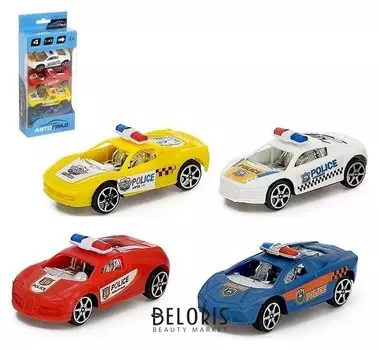 Машина инерционная «Полиция», набор 4 шт