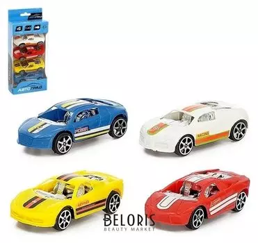 Машина инерционная «Суперкар», набор 4 шт