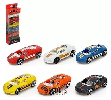 Машина инерционная «Суперкар», набор 6 шт