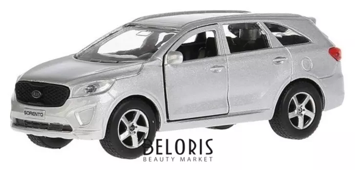Машина Kia Sorento Prime, 12 см, открывающиеся двери и багажник, инерционная, цвет серебристый