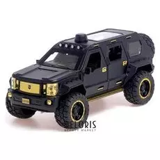 Машина металлическая «Джип», 1:24, открываются двери, капот и багажник, инерция