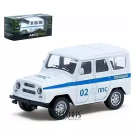 Машина металлическая Джип полиция инерционная масштаб 1:43