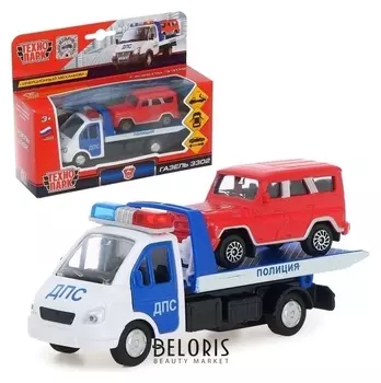 Машина металлическая «Газель Эвакуатор, ДПС+машика» инерционная