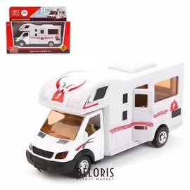 Машина металлическая инерционная «Дом на колесах», 17 см