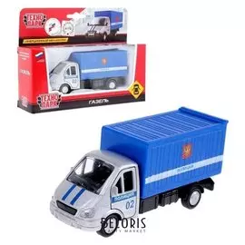 Машина металлическая инерционная «Газель Полиция» двери открываются