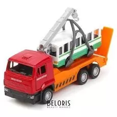 Машина металлическая «Камаз Эвакуатор + автобус»