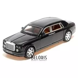 Машина металлическая «Лимузин», открываются двери, капот, багажник, инерция, цвет чёрный