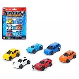 Машина металлическая, набор 6 штук