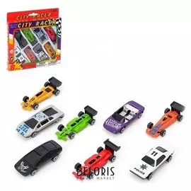 Машина металлическая, набор 8 штук