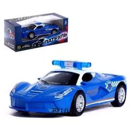 Машина металлическая «Полиция», инерционная, масштаб 1:43