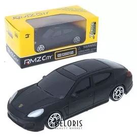 Машина металлическая Porsche Panamera, масштаб 1:64, без механизмов, черный матовый цвет