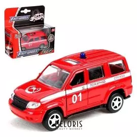 Машина металлическая «Пожарная служба», масштаб 1:50, инерция