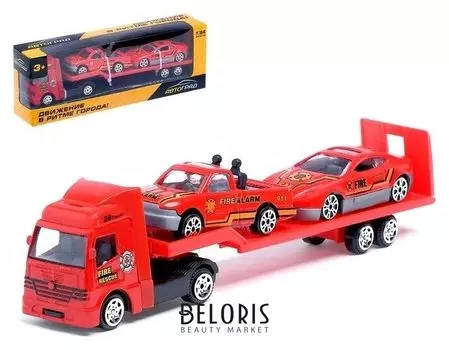 Машина металлическая Пожарный автовоз масштаб 1:64