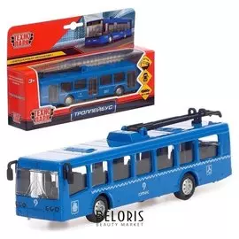 Машина металлическая с инерцией «Троллейбус» 16,5 см