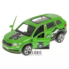 Машина металлическая «Skoda Kodiq спорт» 12 см, открывающиеся двери и багажник, инерционная