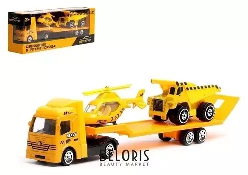 Машина металлическая Строительный автовоз масштаб 1:64