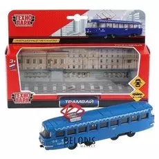 Машина металлическая «Трамвай» 16,5 см