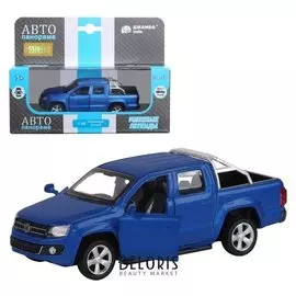 Машина металлическая Volkswagen Amarok 1:46, инерция, открываются двери, цвет синий