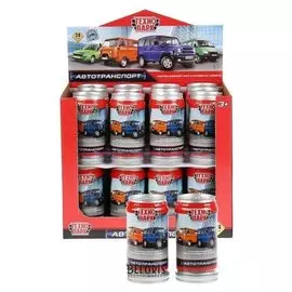 Машина металлическая в банке русские модели машин 7,5см