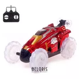 Машина-перевёртыш радиоуправляемая «Трюкач», свет, работает от батареек