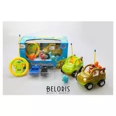 Машина с охотником и динозаврами радиоуправляемая