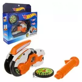 Машина «Spin Racer. рыжий ягуар» 12 см, пуск. мех с диском, цвет оранжевый