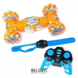 Машинка-перевёртыш Hyper с управлением жестами, работает от аккумулятора, цвет оранжевый