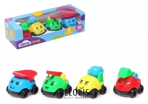 Машинки детские, набор 4 шт.