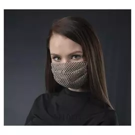 Маска декоративная, сеточка, цвет радужно-коричневый