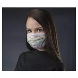 Маска декоративная, сеточка, радужный