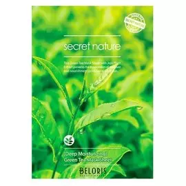 Маска для лица тканевая с зеленым чаем Deep Moisturizing Green Tea Mask Sheet