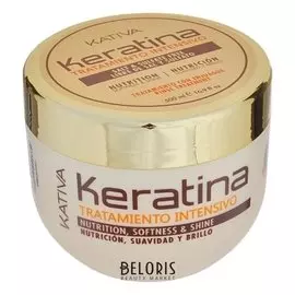 Маска для поврежденных и хрупких волос кератиновая интенсивно восстанавливающая (Объем 500 мл)