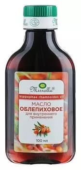 Масло облепиховое пищевое Mirrolla 100 мл.