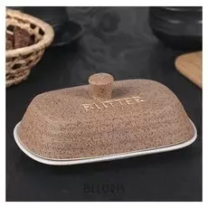 Маслёнка «Брутальный камень», 19×13×10 см