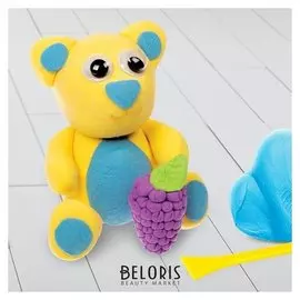 Масса для лепки «Мишутка с ягодкой» + глазки, стека