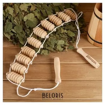 Массажер-лента банный "Добропаровъ" роликовый, зубчатый