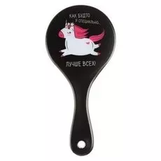 Массажная расческа круглая «Единорожка» 16.5х8 см