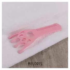 Массажёр-чесалка «Лапка», 4 магнита, цвет розовый