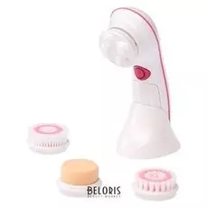 Массажёр для ухода за лицом и шеей Luazon Lem-25, 4 в 1, 2 АА (Не в комплекте), розовый