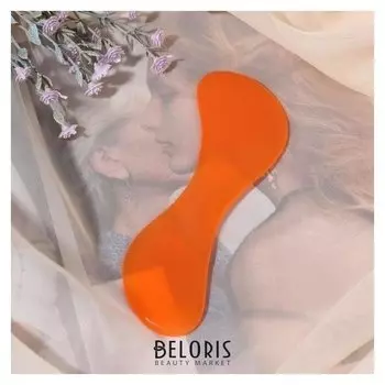 Массажёр гуаша «Клюшка», 13,5 × 5 см, цвет оранжевый