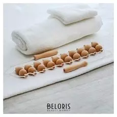 Массажёр-лента деревянный, шариковый, 10 звеньев