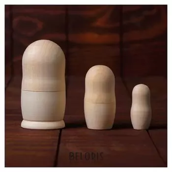 Матрешка 3в1 не окрашенная