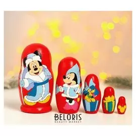 Матрешка 5 мест «Микки маус. новый год»