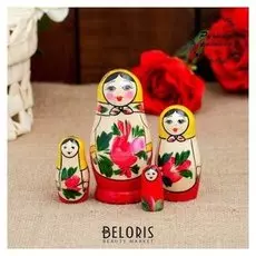 Матрешка "Семеновская", 4 кукольная, высшая категория