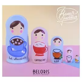 Матрёшка 5-ти кукольная «Кофейная», 16 см