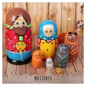 Матрёшка 7 в 1 "Колобок"