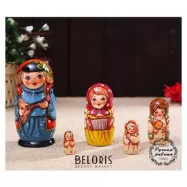 Матрёшка «Борис с балалайкой», 5 кукольная, 14 см